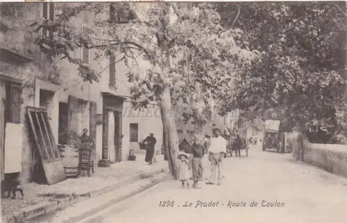 FRANKREICH - Le Pradet - Route de Toulon 1922
