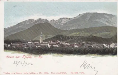 ÖSTERREICH - Gruss aus Spittal a. Dr. 1902