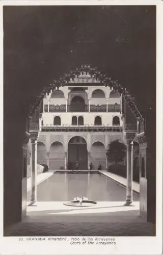 SPANIEN - Granada - Alhambra - Patio de los Arrayanes - Foto Postkarte