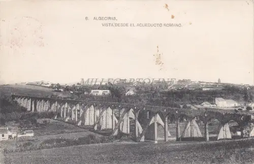 SPANIEN - Algeciras - Blick vom römischen Aquädukt 1929