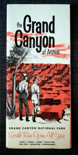 THE GRAND CANYON OF ARIZONA - Guide Broschüre mit Karte, Foto und Illustrationen