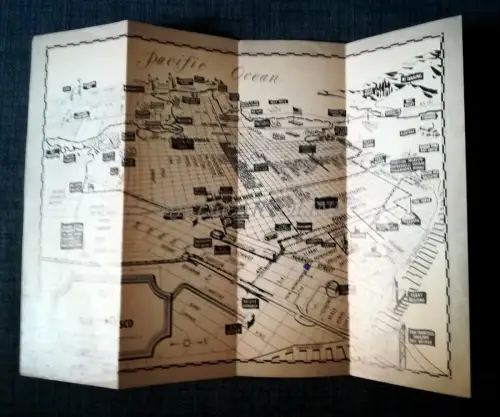 SAN FRANCISCO - Illustrierte Karte 1966