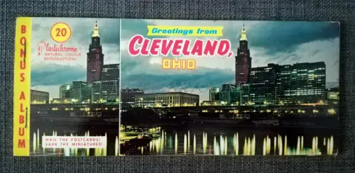 CLEVELAND - Souveniralbum, 10 Postkarten