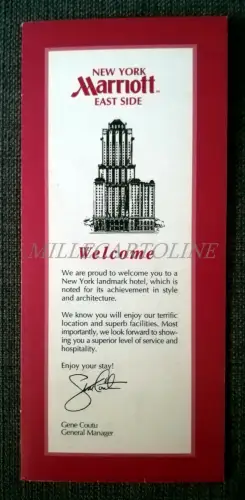 NEW YORK - Marriott East Side Welcome Depliant