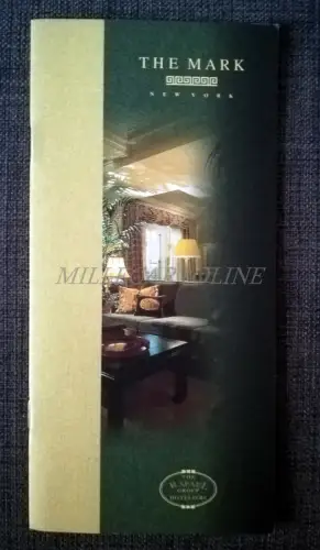 NEW YORK - Die Mark Hotel Broschüre mit Fotos