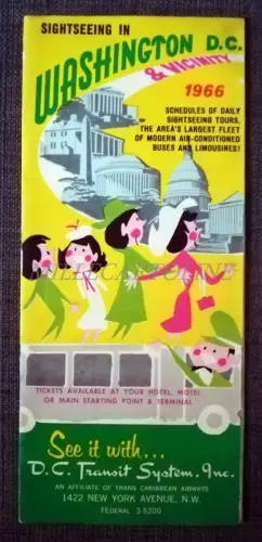 WASHINGTON D. C. - D. C. Transit System Tour Depliant