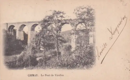 BELGIEN - Chimay - Le Pont de Virelles 1901