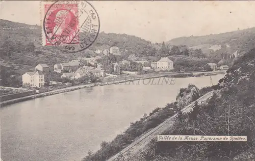 BELGIEN - Maastal - Flusspanorama 1908