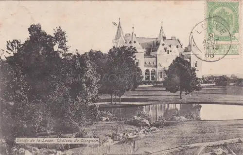 BELGIEN - Vallée de la Lesse - Chateau de Ciergnon 1908