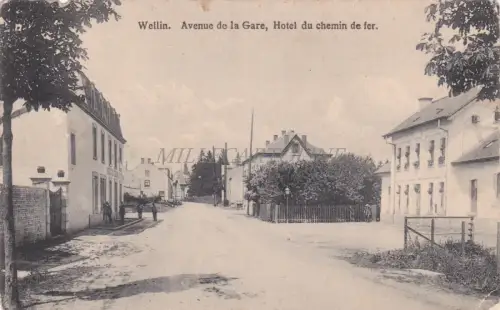 BELGIEN - Wellin - Avenue de la Gare, Hotel du chemin de fer