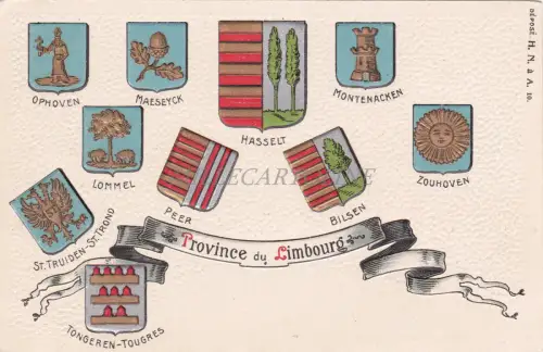 BELGIEN - Province de Limbourg - Wappen - geprägt