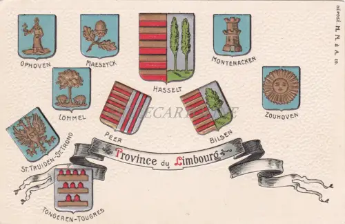 BELGIEN - Provinz Limburg - Wappen - geprägt