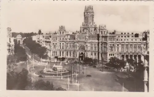 SPANIEN - Madrid - Cibeles y Casa de Correos - Foto Postkarte 1949