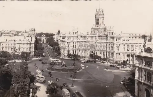 SPANIEN - Madrid - Plaza de la Cibeles - Foto Postkarte