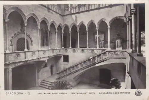 SPANIEN - Barcelona - Diputacion Patio Gotigo - Foto Postkarte