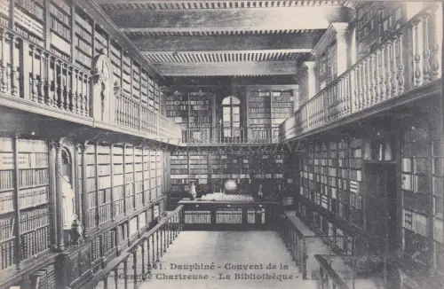 FRANKREICH - Dauphiné - Kloster der Grande Chartreuse, Bibliothek