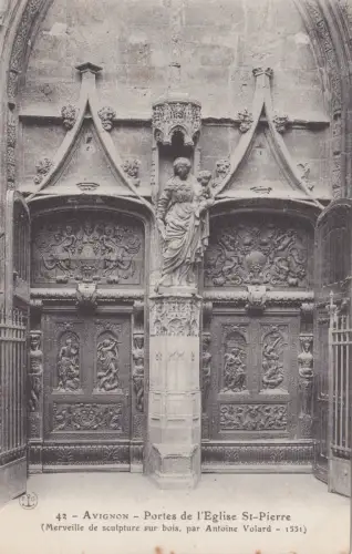 FRANKREICH - Avignon - Portes de l'Eglise St.-Pierre