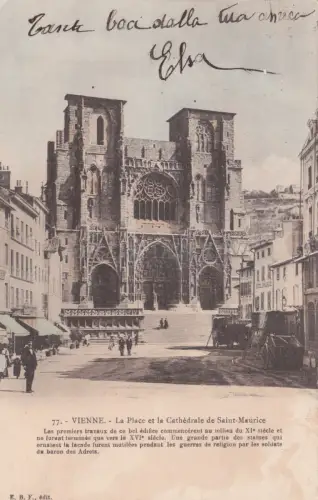 FRANKREICH - Wien - Place et la Cathédrale de Saint-Maurice