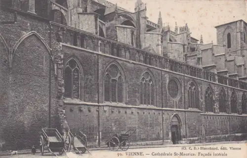 FRANKREICH - Wien - Kathedrale St-Maurice, Seitenfassade