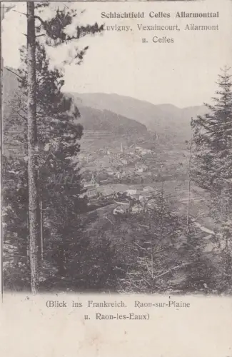 FRANKREICH - Luvigny, Vexaincourt, Alarmont, Celles - Feldpost des Ersten Weltkriegs 1914