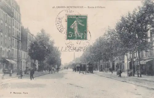 FRANKREICH - Grand-Montrouge - Route d'Orleans 1907