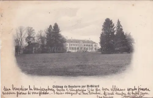 BELGIEN - Chateau de Bossierre von St-Gérard 1913