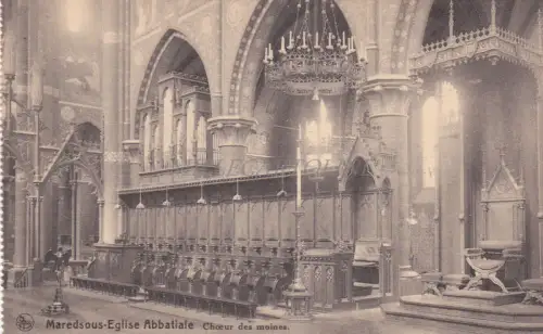 BELGIEN - Maredsous - Abteikirche, Mönchschor - Denée
