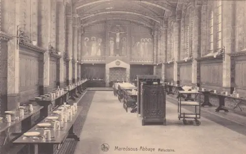 BELGIEN - Maredsous - Abtei, Refektorium - Denée