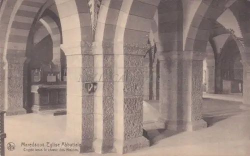 BELGIEN - Maredsous - Abteikirche, Krypta - Denée