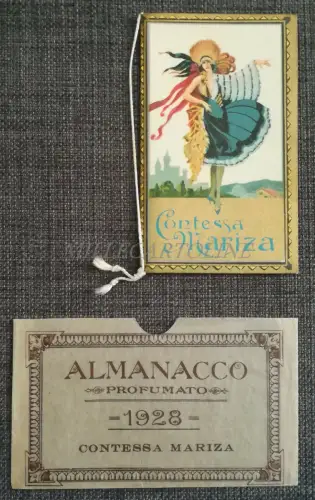 DUFTALMANACH 1928 CONTESSA MARIZA - Kalender