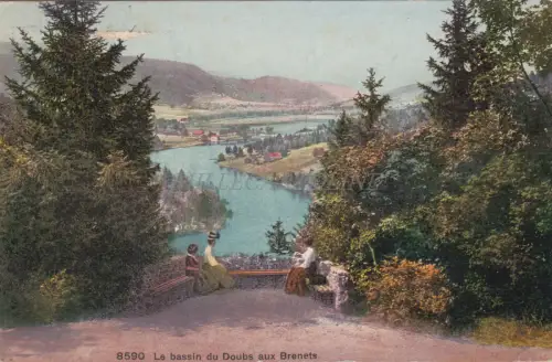 FRANKREICH - Le bassin du Doubs aux Brenets 1910
