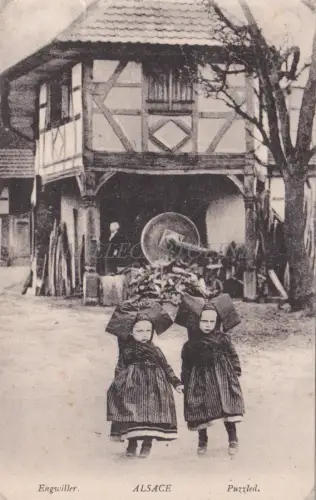 FRANKREICH - Elsass, Engwiller, Puzzled 1918