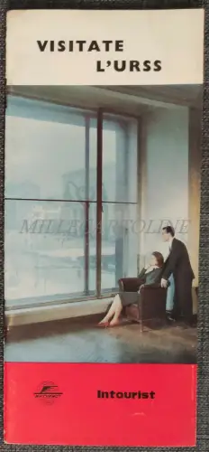 BESUCHEN SIE DIE U.R.S.S. - Reiseführer, Broschüre mit Fotos & Klappkarten 1963