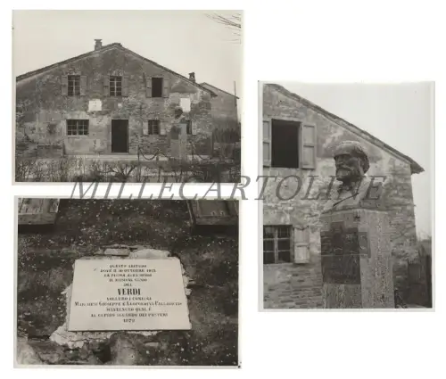 RONCOLE - Casa Natale e Busto di Giuseppe Verdi, 3 Fotos Agenzia Bruni