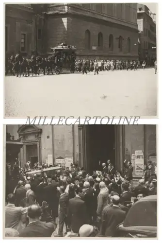 ROM BEERDIGUNG DES PILOTEN PUPPE - 2 Fotos, 23. Juni 1943 Luftfahrt Faschismus