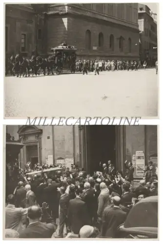 ROM BEERDIGUNG DES PILOTEN PUPPE - 2 Fotos, 23. Juni 1943 Luftfahrt Faschismus