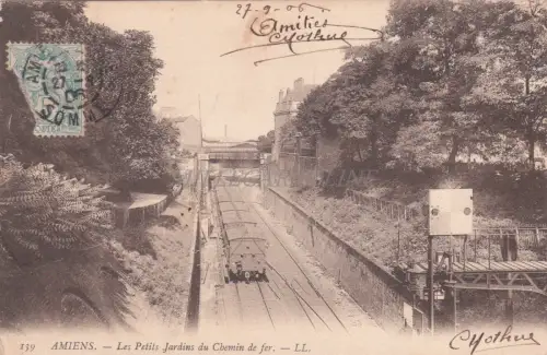 FRANKREICH - Amiens, Le Petits Jardins du Chemin de fer, Train 1906