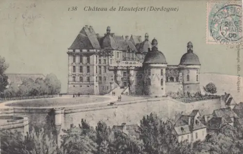 FRANKREICH - Chateau de Hautefort, Dordogne 1906