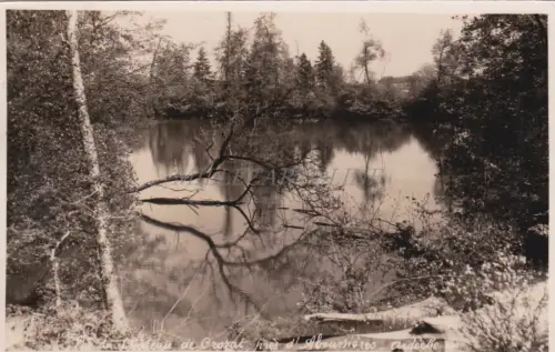 FRANKREICH - Alboussiere, Lac du Chateau de Crozat, Foto Postkarte 1952