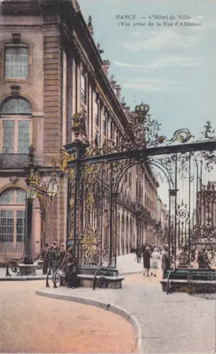 FRANKREICH - Nancy, L'Hotel de la Ville, Ansicht der Rue d'Alliance 1935