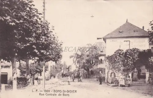 FRANKREICH - Bons St. Didier, Rue Centrale de Bons