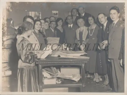 VERCELLI - Faschismus, Vorbereitung der Pakete für die faschistische Befana, Foto