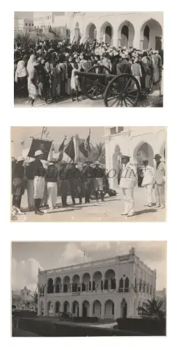 FASCHISMUS - Somalia, Mogadischu, Gouverneurspalast, 3 Fotos 1928