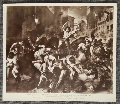 BALILLA DER AUFSTAND VON GENUA GEGEN DIE ÖSTERREICHER - Foto Gemälde Busi & Asioli