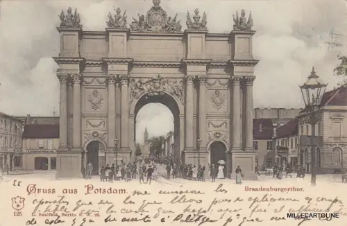 * DEUTSCHLAND - Gruss aus Potsdam - Brandenburgerthor 1900