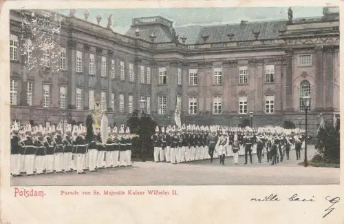 DEUTSCHLAND - Potsdam - Parade vor Majestät Kaiser Wilhelm II 1902