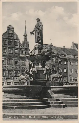 DEUTSCHLAND - Freiberg i.Sa. Denkmal Otto der Reiche 1939