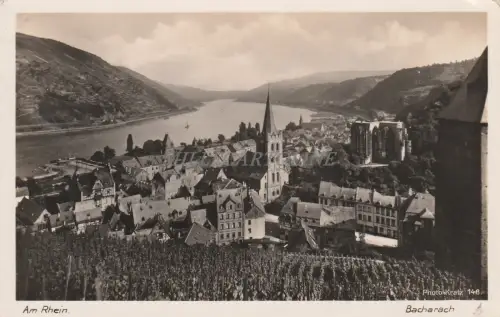 DEUTSCHLAND - Bacharach - Am Rhein - Foto Postkarte 1935