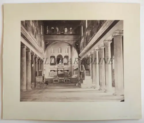 ROM - Basilika San Lorenzo außerhalb der Mauern, Fotoalbumina auf Karton