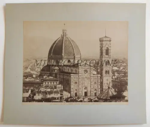 FLORENZ - Kathedrale S. Maria del Fiore, Fotoalbumina auf Karton, Alinari